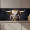 Stier - Kleurrijk - Hoorns keuken achterwand 2 middel zz_3dshopping