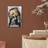 Meisje met de parel - Johannes Vermeer - Krant - Goud aluminium wit klein -sfeer4