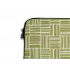Vlecht - Patroon - Groen laptophoes neopreen klein 279 -detail