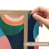 Abstract - Blauw - Roze Light Box met batterij (Wandlamp) middel -USP_websiteprintNL