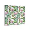 Inductie beschermer - Flamingo - Bladeren - Afdekplaat voor kookplaat - Tropisch PET vilt klein -3d