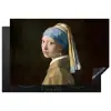 Meisje met de parel - Schilderij - Oude meesters - Vermeer Inductie beschermer vinyl 3mm klein -3d