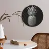 Ananas - Gedetailleerd - Bladeren Akoestische PET Vilt - Rond klein -sfeer3