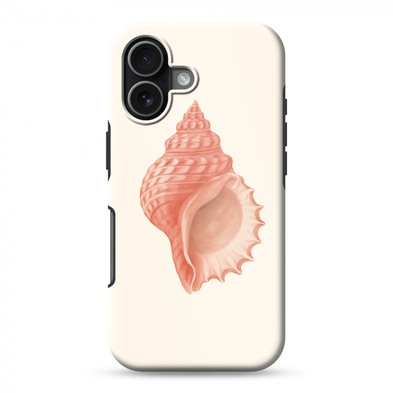 Schelp - Roze - Structuur Toughcase MagSafe Apple iPhone 17 klein -3d