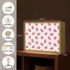 Aardbeien - Rood - Roze - Patroon Light Box met batterij (Wandlamp) middel 907 -USP_websiteoverzichtNL