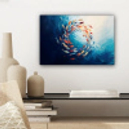 Zee - Vissen - Kleurrijk - Dynamisch canvas 2cm klein -sfeer6