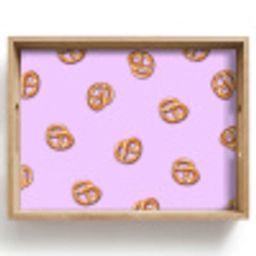 Pretzels - Eten - Paars Dienblad Rechthoek middel -z3d_shopping