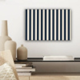 Verticale strepen - Blauw - Crème canvas 2cm klein 34 -sfeer6