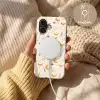 Boho - Print - Ogen - Maan - Veren - Beige Toughcase MagSafe Apple iPhone 17 klein -USP_MagsafeV