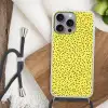 Gaming - Stippen - Strepen - Geel Hoesje iPhone 16 Pro Max met koord klein -sfeer4