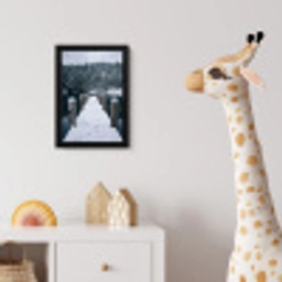 Steiger - Meer - Sneeuw - Bergen - Rustgevend fotolijst zwart zonder passe partout klein -usfeer4_kinderkamer