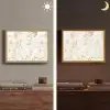 Goudspatten - Wit - Marmer Light Box met batterij (Wandlamp) middel 907 -sfeer3