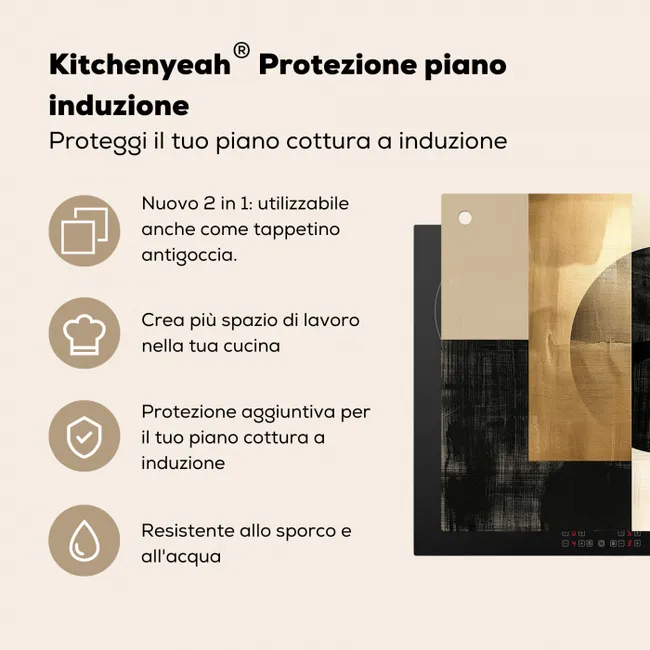 Harmonie in Vier Delen Inductie beschermer vinyl 3mm middel -zzzzzzusp-haakje_IT