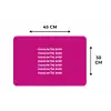 Focus on the good - Roze - wit Placemat vinyl groot -specs