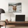 Schotse Hooglander - Sneeuw - Winter - Dieren PET vilt klein -sfeer5
