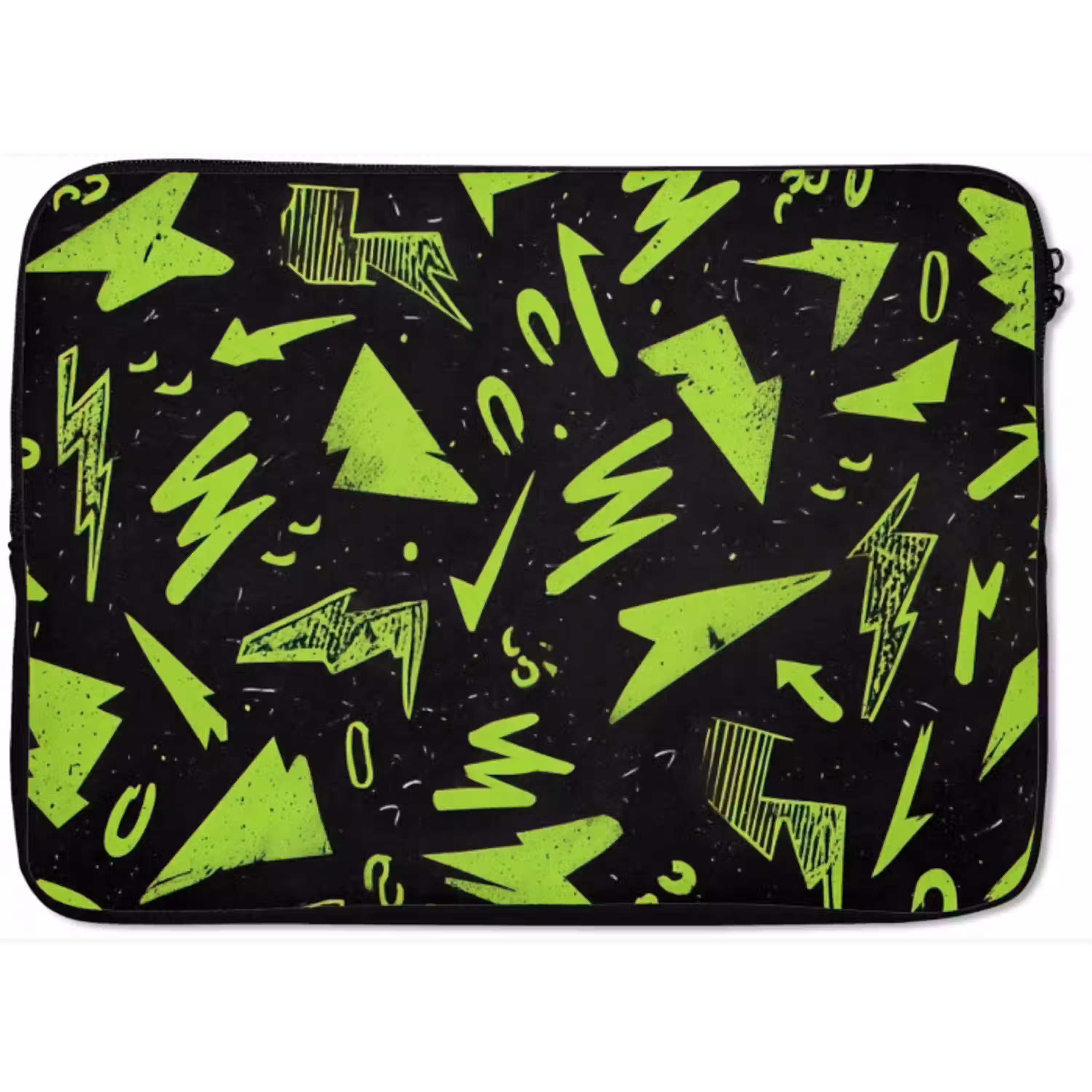 Gaming - Vormen - Pijlen - Abstract - Zwart laptophoes neopreen klein -zkaufland3dotto