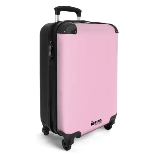 Licht pastelroze tint NBS - Handbagage koffer - Kinderen Unisex middel -productfoto_3d