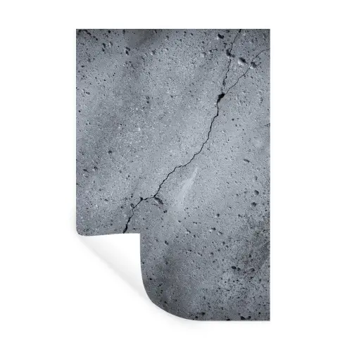 Beton - Grijs - Scheur Muursticker klein -3d