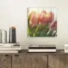 Tulpen - Roze - Zonnestralen plexiglas 5mm klein -sfeer1