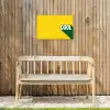 Cool - Geel - Groen Tuinposter op houten frame 2 cm dik klein -sfeer4