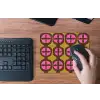 Modern - Patroon - Roze muismat rubber klein 262 -toetsenbord