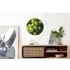 Druiven - Tros - Groen Wandcirkel aluminium klein -kantoor