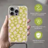 Bloemen - Roze - Getekend - Patroon Hoesje iPhone 16 Pro Max met koord klein -sfeer2_NL