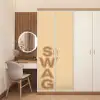 Swag - Bruin - Beige deurposter klein -sfeer3