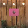 Ster - Luipaard - Print - Roze tuinposter los doek klein -sfeer1