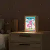 Unicorn - Meisjes - Bloemen - Regenboog - Eenhoorn Light Box met kabel (Kinderlampje) klein -sfeer1_kind
