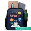 Astronaut - Ruimte - Planeten Rugzak - Zwart middel -inhoud_NL