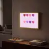 Lolly - Hart - Roze - Snoep Light Box met batterij (Wandlamp) middel -sfeer1