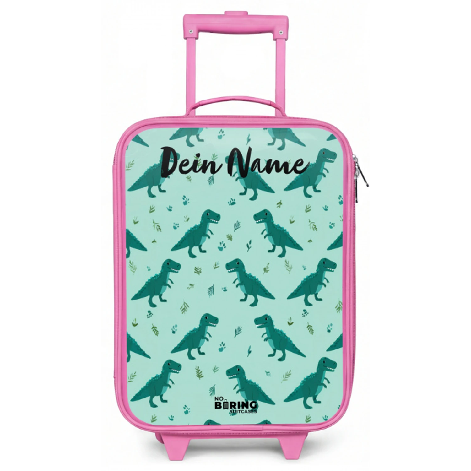 Dinos - Patroon - Groen Kinderkoffer - Roze klein -zz3dotto