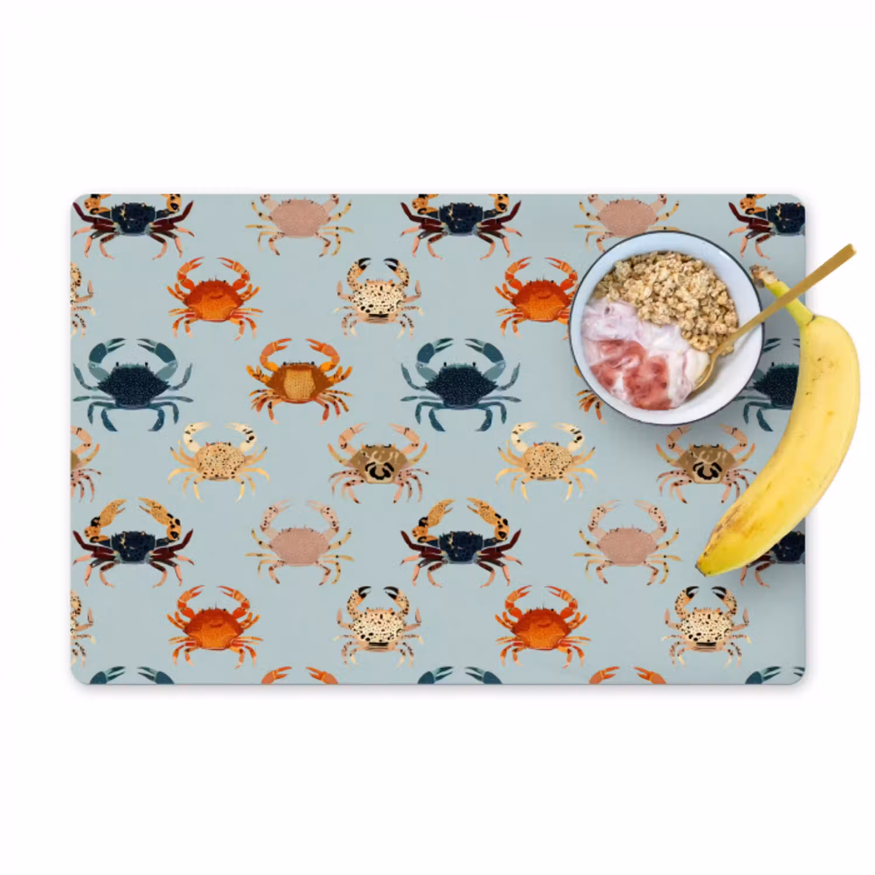 Krabben - Speels - Kleurrijk Placemat vinyl groot 368 -zzzproduct_Kitchenyeah-website