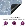 Abstract - Blauw - Bladeren Inductie beschermer vinyl 3mm klein -zzzzzzz-cc-onderkant