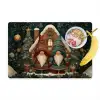 Kerst - Gnomen - Peperkoekhuisje - Rood - Groen Placemat vinyl groot -zzzproduct_Kitchenyeah-website