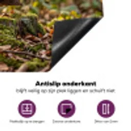 Houtsnip - Bos - Bladeren - Herfst - Gecamoufleerd Inductie beschermer vinyl 3mm klein -zzzzzzz-cc-onderkant
