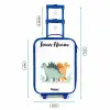 Dinos - Dieren - Sterren Kinderkoffer - Blauw klein -productfoto_formaten