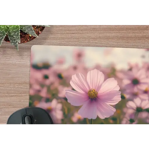 Bloemen - Paars - Wazig muismat rubber klein -closeup
