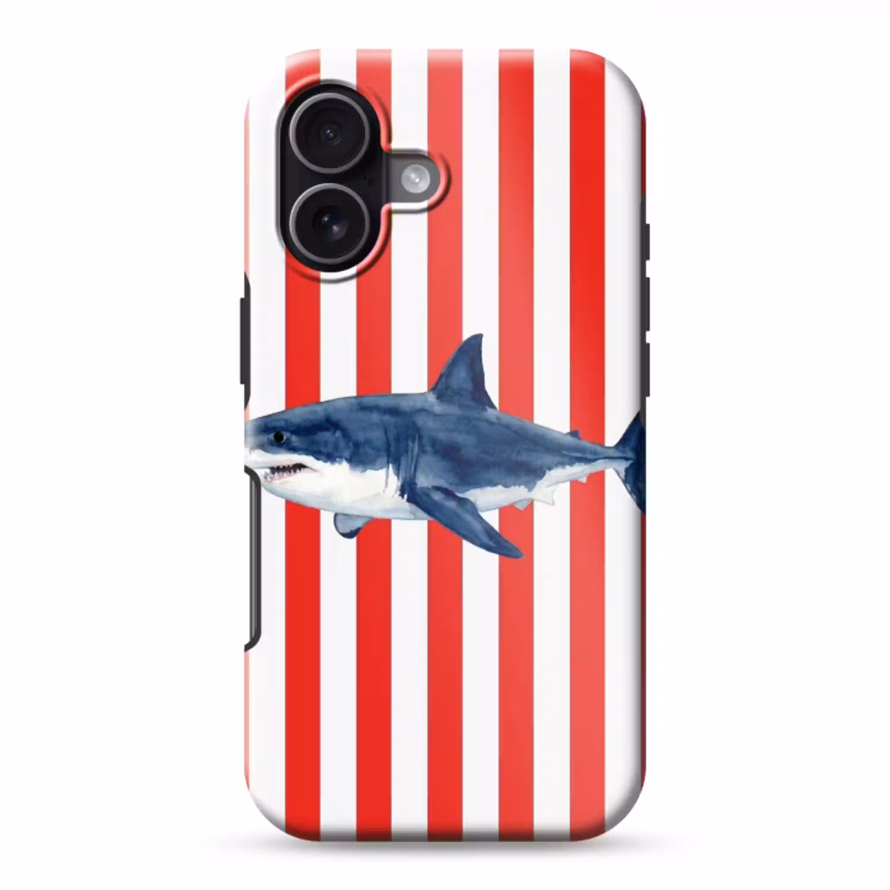 Vis - Haai - Zee - Illustratie - Blauw Toughcase MagSafe Apple iPhone 17 klein -3d