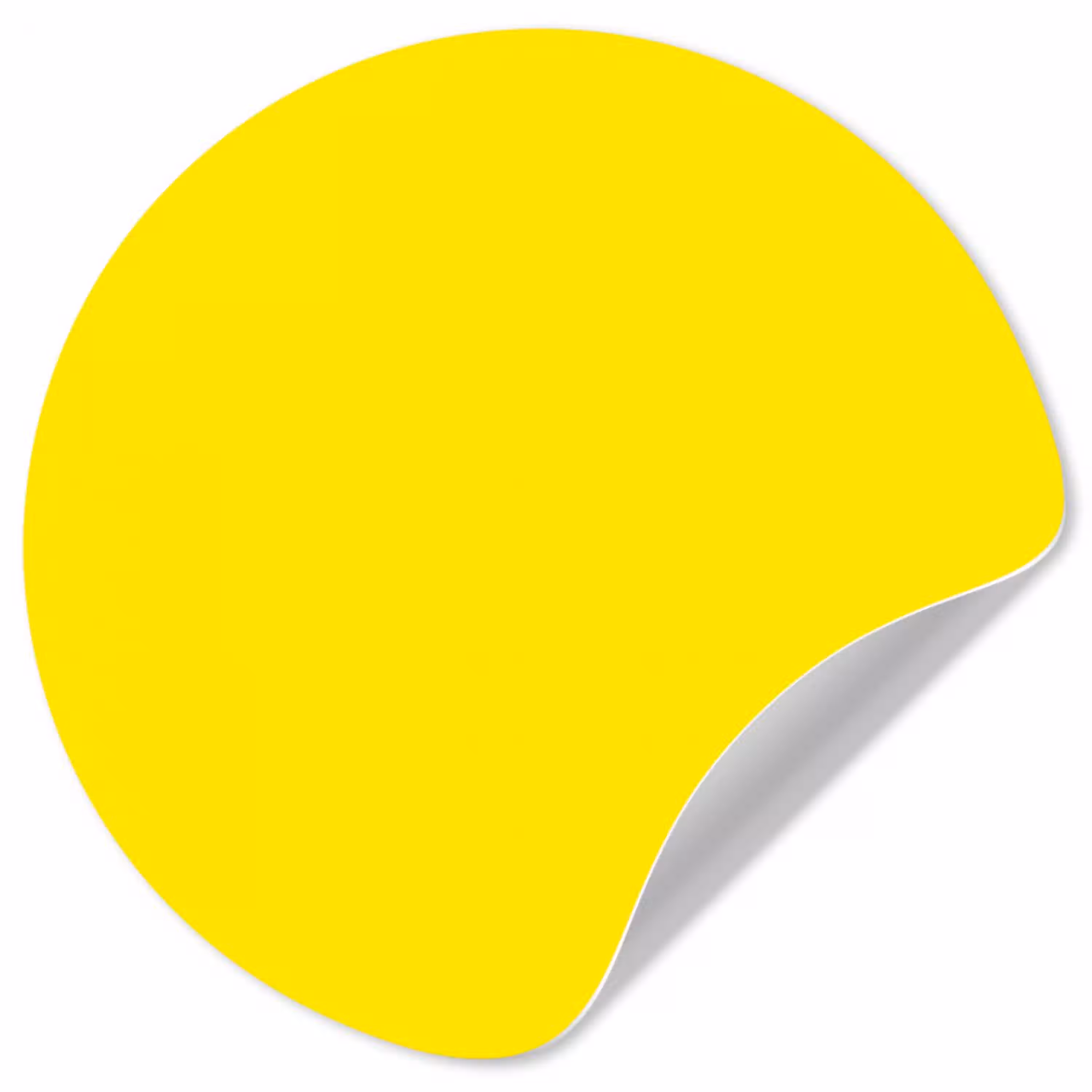 Geel - Citroen - Neon - Kleuren Wandcirkel behangsticker klein 186 -3d