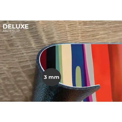 Kleurbanen - Verticaal - Kleurrijk Placemat vinyl groot -closeup
