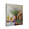 Lavendel - Brood - Stilleven aluminium wit klein -3d