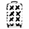 Zwarte kruizen op witte achtergrond NBS - Handbagage koffer - Kinderen Unisex middel -productfoto_recht