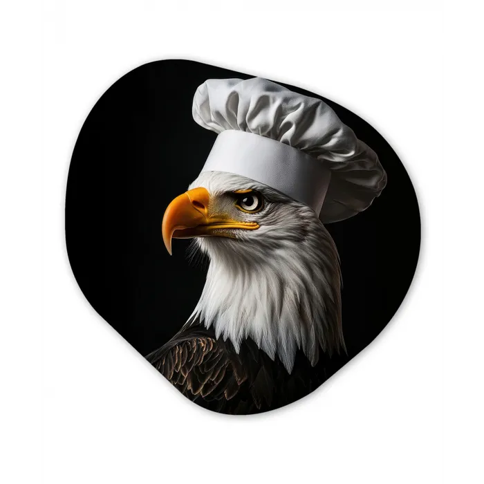 Arend -Amerika - Koksmuts - Vogel - Stoer Wandcirkel Organisch Forex 3mm klein -3d
