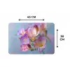 Bloemen - Paars - Overloop - Meeldraden Placemat vinyl groot -specs