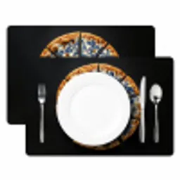 Pizza - Eten - Delftsblauw Placemat vinyl groot -zzsfeer2_Kitchenyeah-website