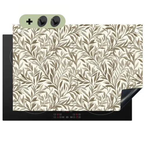 Takken - Botanisch - Taupe Inductie beschemer met haakjes klein 777 -3d