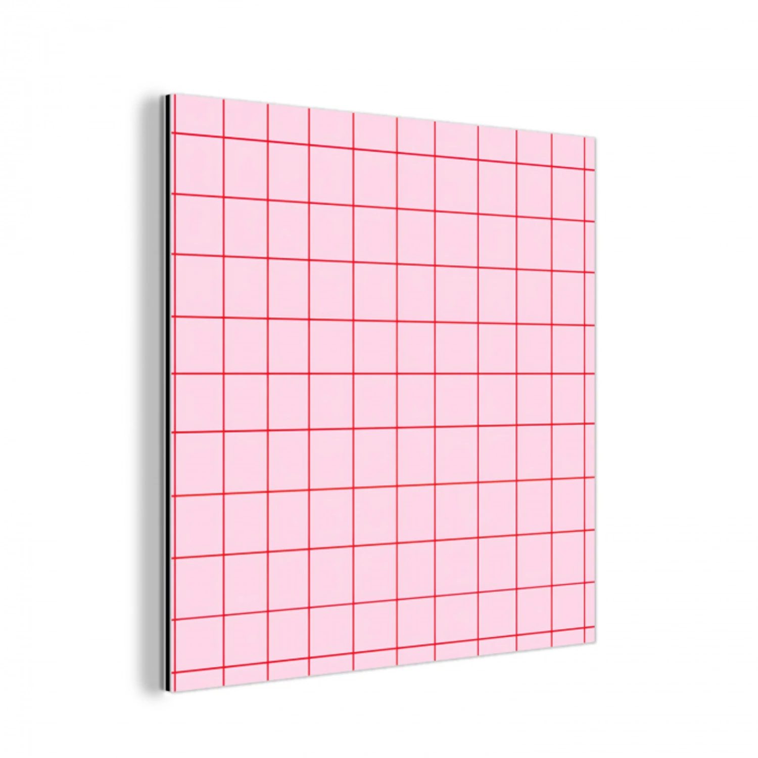 Raster - Patroon - Roze aluminium wit klein 46 -3d