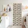 Waaiers - Botanisch - Zwart - Beige deurposter klein 289 -sfeer5